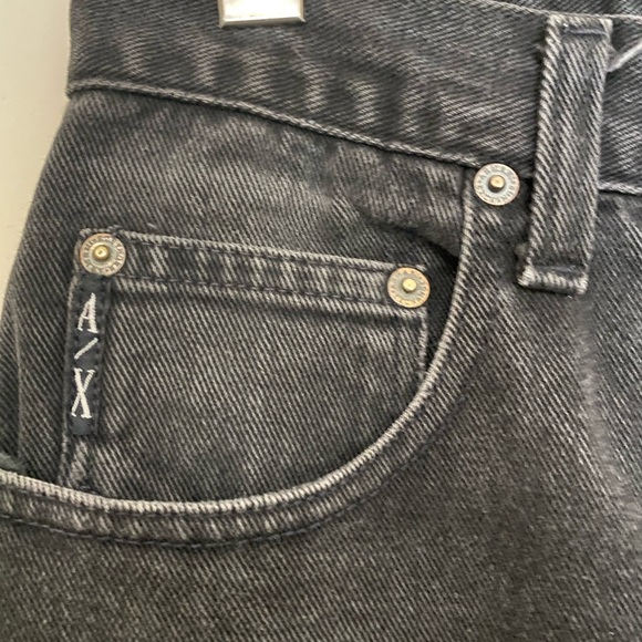 Vintage Armani Exchange Black Denim Jeans - Picture 6 of 6